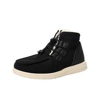 Ladies Snow Boots Size 6 Ladies Boots Size 4 Women's High Performance Warm Booties Soft Comfortable Can Adapt to The Cold Harsh Environment Mid Calf Booties (Black, 4)