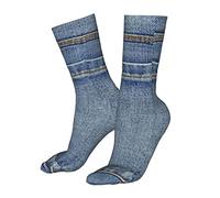 Ladies Socks 40cm Blue Country Empty Back Pocket Of Jeans Denim Work Socks Multi Coloured Golf Socks Premium Gift Socks For Mens, Womens, Child