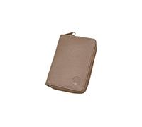 Ladies Soft Leather Multi Zip Wallet Coin Cash I.D Purse Small Wallet with Box (Taupe)