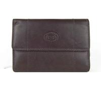 Ladies Soft Leather Purse/Wallet by LONDON LEATHERGOODS in 6 Colours (Dark Brown)