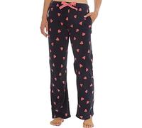 Ladies Soft Microfleece Lounge Pants Pyjama Bottoms Comfy Lose Fit Relx To Wear comfortable At Night Sleeping Time (Hearts, M)