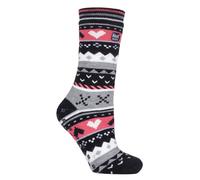 LADIES SOUL WARMING DUAL LAYER HEAT HOLDERS SLIPPER SOCKS 4-8 UK 37-42 EUR