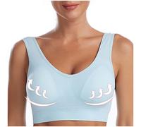 Ladies Sport Bras Pull On Wireless Bra Plus Size Bras for Women Non Wired Soft Cups Full Coverage Push Up Bra Sale Everyday Bras Comfort Bra UK Clearance T Shirt Bras Breathable Bralettes
