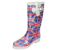 Ladies Spot On British Flag Design Wellington Boots