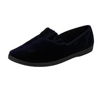 Ladies Spot On Casual Slippers with Stitched Vamp X2028' Navy 6 UK, 39 EU