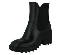 Ladies Spot On Chunky Heel Ankle Boots 'X1R267'