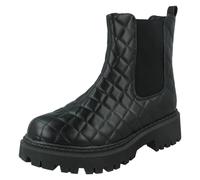 Ladies Spot On F5R1171 Chunky Ankle Boots
