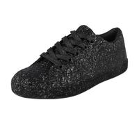 Ladies Spot On Glitter Trainers F7R100