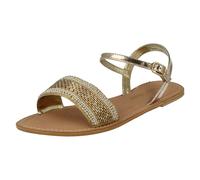 Ladies Spot On Leather Collection Beaded 'Sandals'