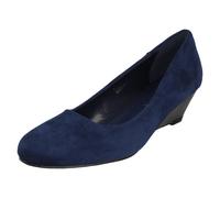 Ladies Spot On Low Wedge Court Shoes 'F9R806'