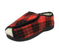 Ladies Spot On Open Toe Wide Fit 'Slippers'