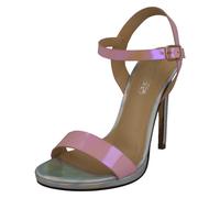 Spot On Ladies Spot On High Heel Mule Sandals F10912 - Pink - UK 6