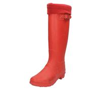 Ladies Spot On Fleece Lined Pull On Synthetic Wellington Boots X1R170