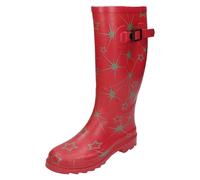 Ladies Spot On Star Print Wellington Boots