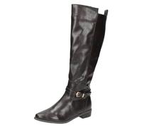 Ladies Spot On Synthetic Zip Up Knee High Winter Boots