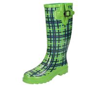Ladies Spot On Tartan Print 'Wellington Boots'