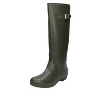 Spot On Ladies Spot On Side Buckle Colourful Wellington Boots X1166 - Green - UK 6