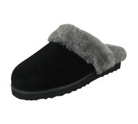 Ladies Spot On - X2R125 Suede Fur Lined Mule Slipper
