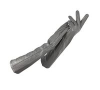 Ladies Spring Autumn Winter Warm Cashmere Lined Gloves Long Over Elbow Armguard Leather Gloves light gray9 7