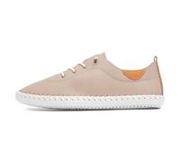 Ladies St. Ives Stone Leather Plimsoll 3 Stone