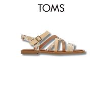 Toms Sephina Leather Womens - Beige - Size UK 4