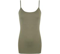 Ladies Stretch Strappy Vest Khaki 8/10