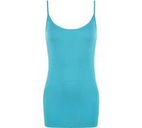 Ladies Stretch Strappy Vest Turquoise 12/14