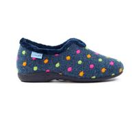 Ladies Studio Navy Full Slipper 4 Blue