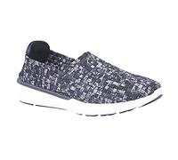 Ladies Summer Canvas Dek Textile - Navy/Grey Textile, Ladies UK 8 / EU 41