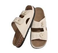 Ladies Summer Colour Blocking Slope Heel Thick Bottom Fish Mouth Large Size Sandals Slippers Soft Step from Shower to Shore