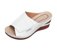 Ladies Summer Sandals - Women's Summer Casual Platform Sandals Slip On Open Toe Hollow Out Breathable Design For School Outing