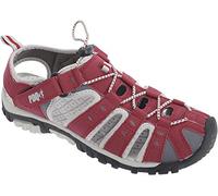 Ladies Summer Shoes and Sandals PDQ - Red/Grey Synth.Nubuck, Ladies UK 9 / EU 42