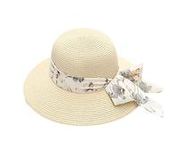 Ladies Sun Hats for Small Heads Summer for Women Wide Bongrace Beach Hat Little Girl Sun Cap Foldable Ladies Large Bucket (Beige, One Size)