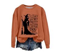 Ladies Sweatshirts And Hoodies You My Your Little Dog Too Causal Sweatshirt Women Plain Pullover Hoodie Crop Top Shirt Graphics Button Downs Leeveless T-Shirt T Shirts Casual Cotton Womens Orange