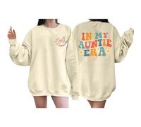 Ladies Sweatshirts,Ladies Oversized Double Letter Print Sweatshirt Casual Pullover Hoodie For Fall And Winter Plus Size
