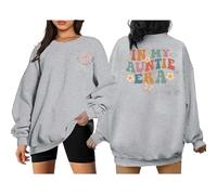 Ladies Sweatshirts,Ladies Oversized Double Letter Print Sweatshirt Casual Pullover Hoodie For Fall And Winter Plus Size