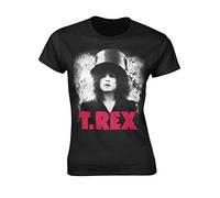 Ladies T-Rex Marc Bolan Slider Official Tee T-Shirt Womens Girls (Small) Black