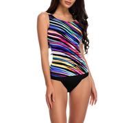Ladies Tankini Swimwear Sets Next Day Delivery Gifts Two Piece Modest Swimwear Tankini Top with Shorts Tummy Control V Neck Lady Womens Swimming Costume from Son