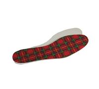 Ladies Tartan InsolesAnti Bacterial Infafresh Fights OdourLatex Foam For Cushioned Comfort - size 7
