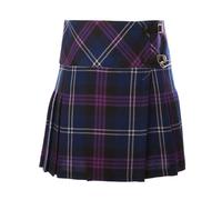Ladies Tartan Stacey Kilt | Polyviscose Skirt for Special & Everyday Wear for Women | Heritage of Scotland Tartans | Two Leather Strap Buckles | Waist Size UK 18