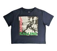 Ladies The Clash London Calling Crop Top Official T-Shirt Womens