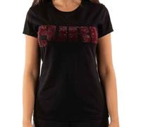 Ladies The Cure Logo Diamante Official Tee T-Shirt Womens Girls (Medium) Black