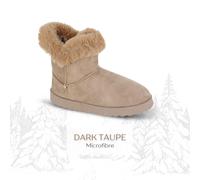 Cipriata L609 ATEA Womens Thermal Lined Pull On Ankle Boot (Dark Taupe, UK Footwear Size System, Adult, Women, Numeric, Medium, 6)
