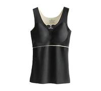 Ladies Thermal Vests UK Clearance,Women Thermal Underwear Seamless Base Layer V Neck Fleece Gilet Sleeveless Tank Top Camisole Tee Shirt Heat Holder Autumn Winter Warm Vest Tops