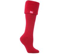 Heat Holders Womens - Ladies Thermal Wellington Boot Socks in 7 colours - Red Nylon - Size UK 4-6.5