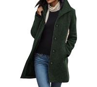 Ladies Thick Woolen Coat Mid Length Quality Overcoat For Autumn And Winter Rain Jacket Women Fitted