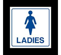Ladies Toilets Sticker/Self Adhesive Sign - Women/Ladies/Disabled/Child Changing