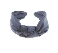 Ladies Top Knot Chiffon Evening Wedding Bridal Headband Alice Band (Navy)