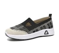 Ladies Trainers Classic Canvas Low Top Trainers Timeless Style Upgraded Comfort Insole Arch Support Casual Everyday Plantar Fasciitis Shoes Black