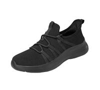 Ladies Trainers Mesh, Womens Trainers Arch Support, Breathable Mesh Sneakers Slip On Hand Free Sneakers with Anti Slip Soles Quick Dry Outdoor Hiking Sneaker with Arch Support Trendy 2025 Black
